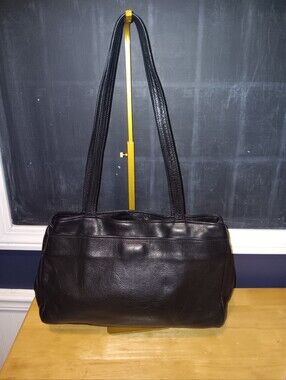 J. Duteri Vintage Rain Guarded Leather Shoulder Bag